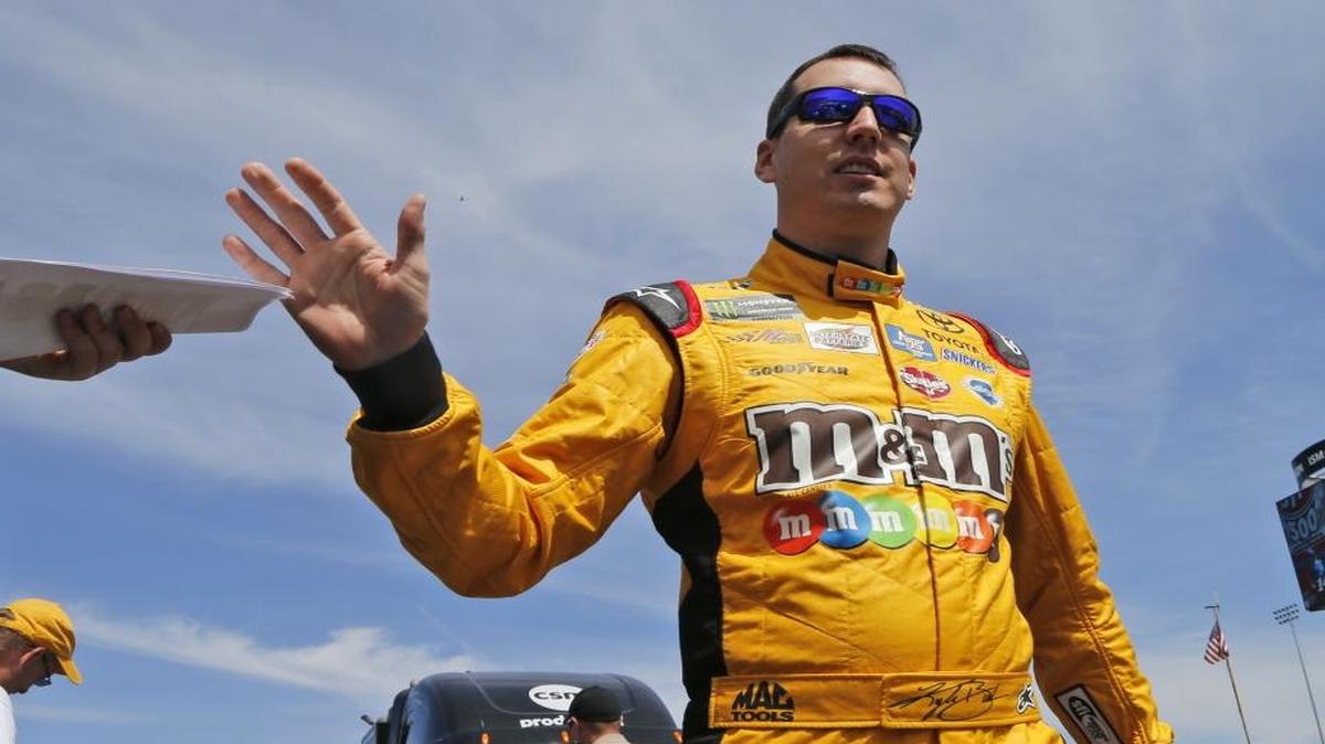 Kyle Busch controls the speed of his car by feathering the throttle. That approach seems to work well at Richmond.
