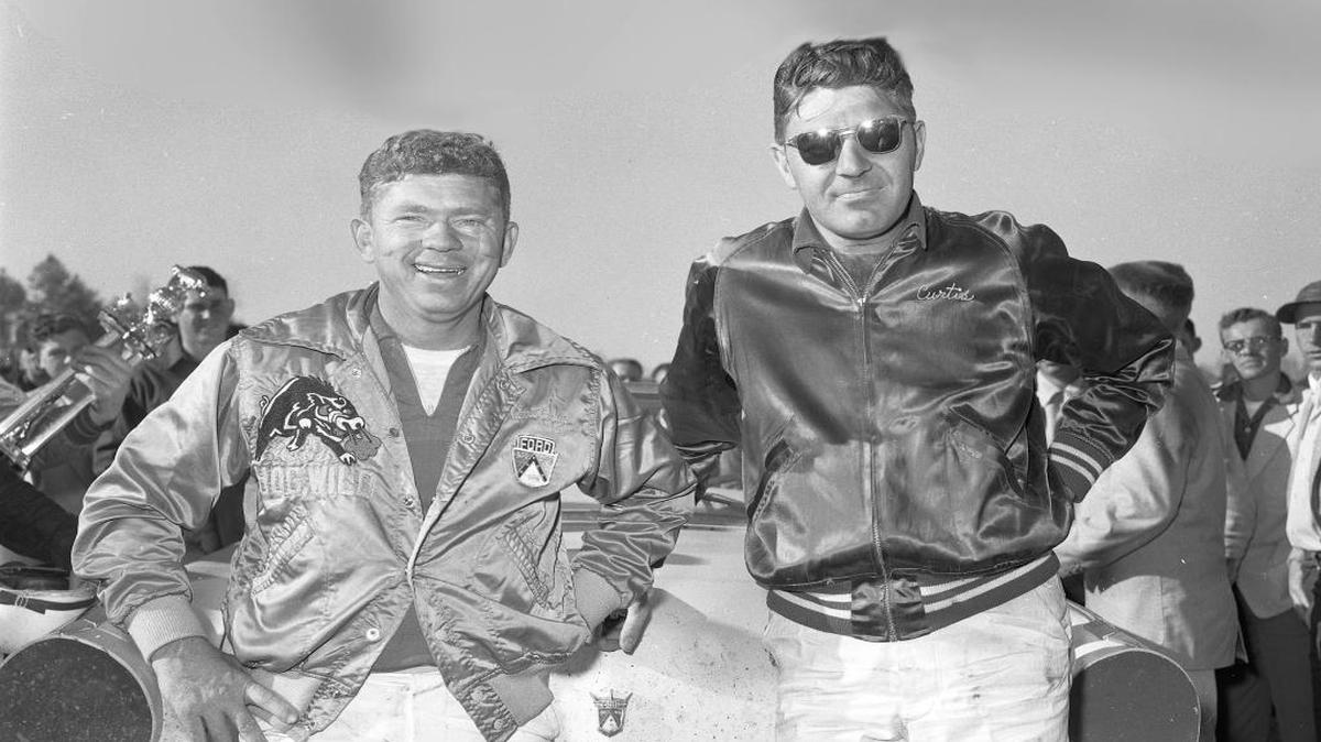 NASCAR driver Curtis Turner (right, with driver Joe Weatherly) was one the first to view the sport as a money-making venture – and among its first superstars.