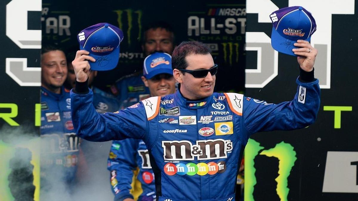 Kyle Busch won Saturday’s NASCAR All-Star Race at Charlotte Motor Speedway in Concord.