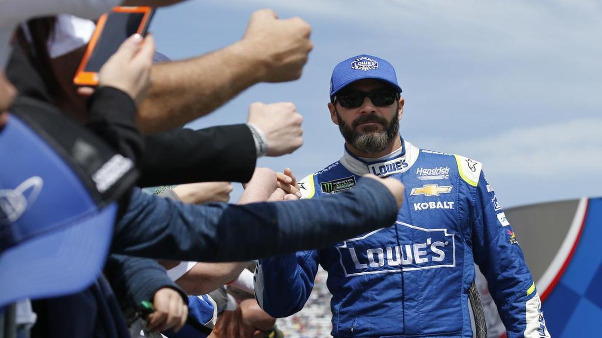 Seven-time Cup Series champion Jimmie Johnson is tied with former teammate Jeff Gordon for the most Cup victories at Kansas Speedway with three.