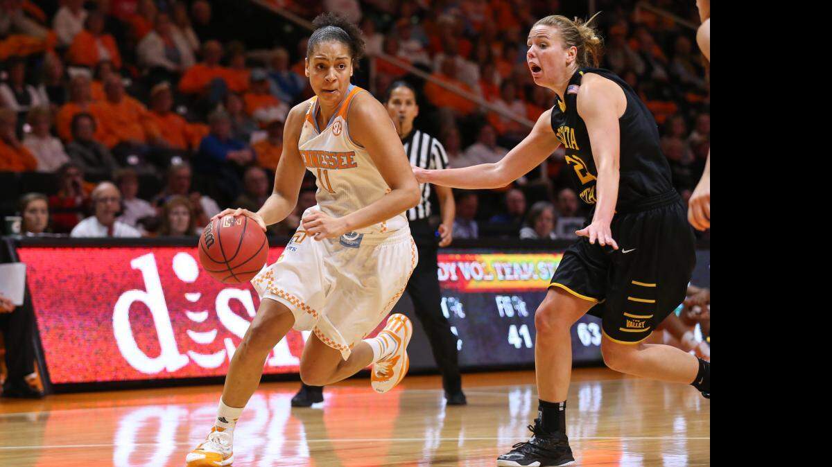 
Butler High graduate Cierra Burdick was drafted by the Los Angeles Sparks after a successful college basketball career at Tennessee.
