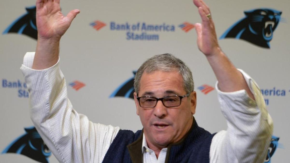 Former Carolina Panthers general manager Dave Gettleman, who was fired by the Panthers in July, was hired Thursday as the New York Giants’ next general manager.