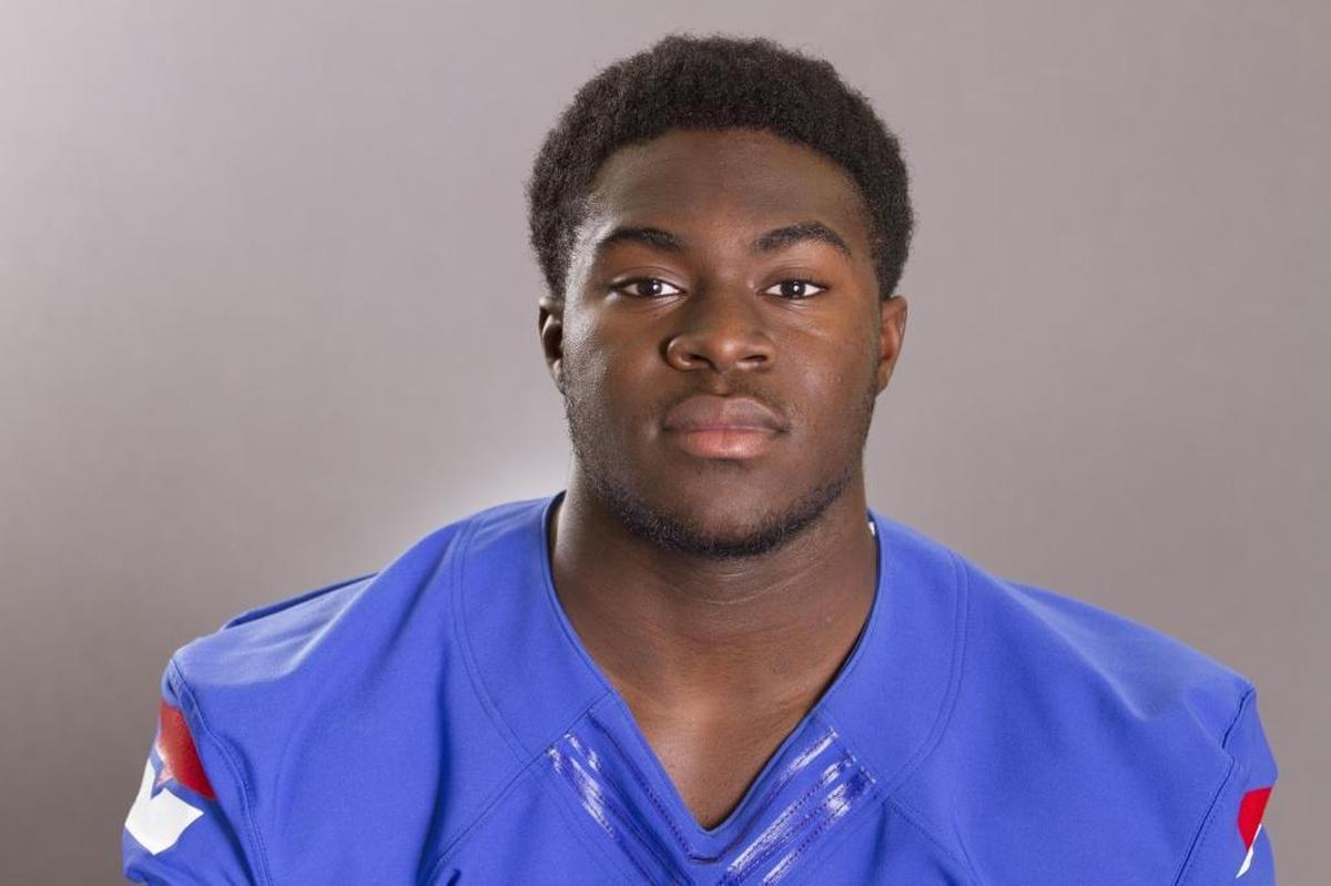 West Georgia’s Alex Armah played three positions for his Division II school – linebacker, defensive end and tight end – but the Panthers drafted him as a fullback.