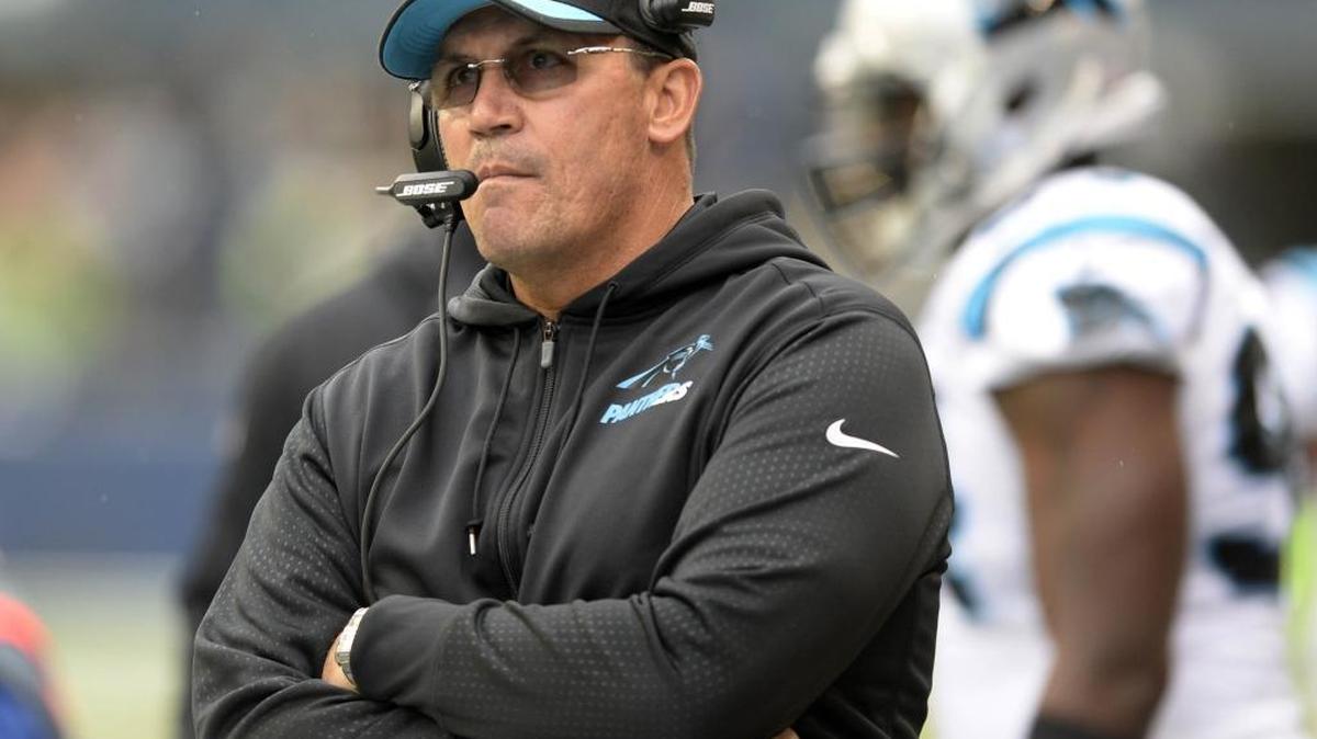 Carolina Panthers head coach Ron Rivera’s demeanor, his players say, is the same no matter the situation. And his nine years in the NFL give him credibility in the locker room.