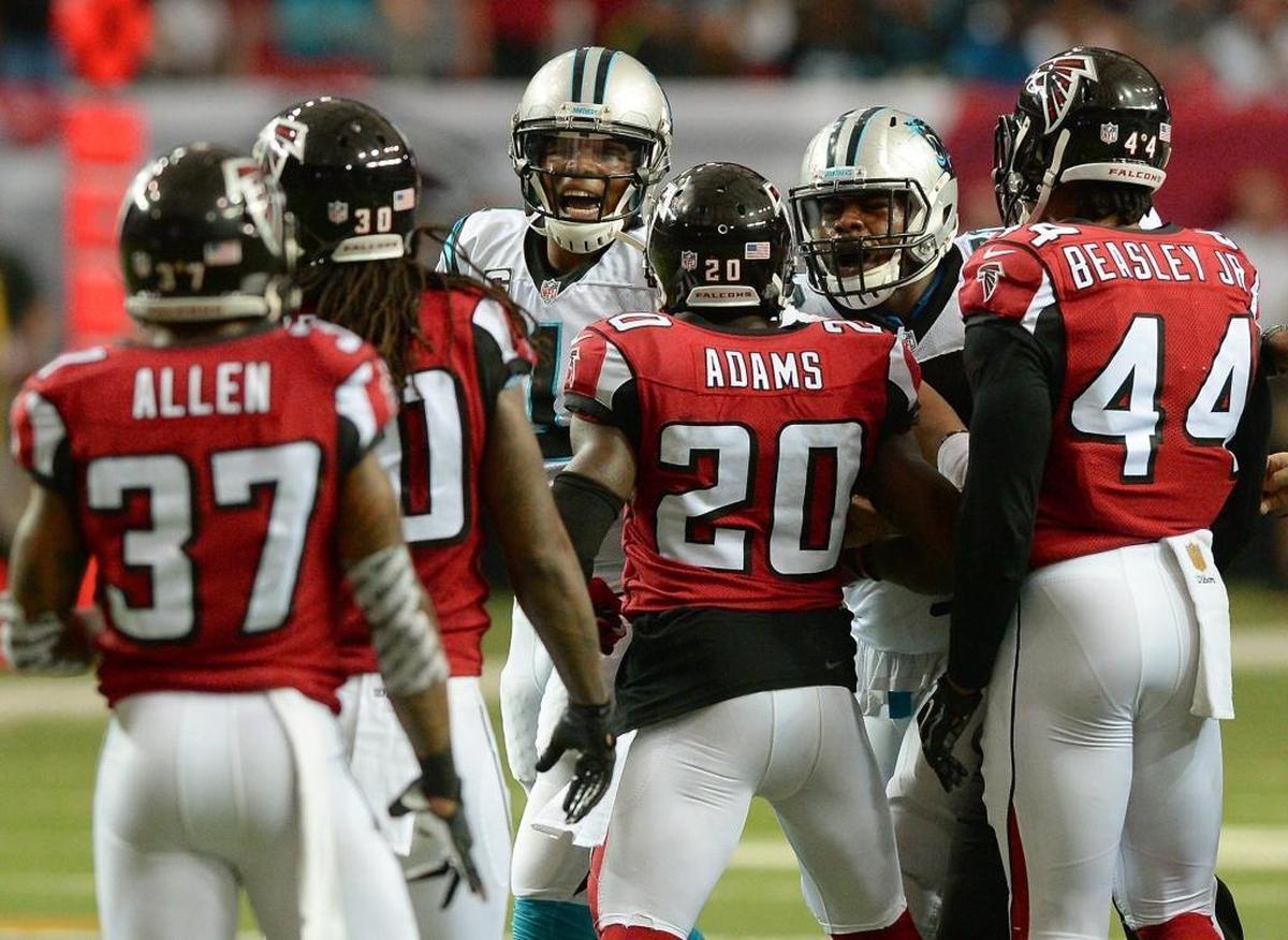 Carolina Panthers quarterback Cam Newton (1) had a difficult day against the Atlanta Falcons on Sunday. Could it make some rethink their MVP vote?