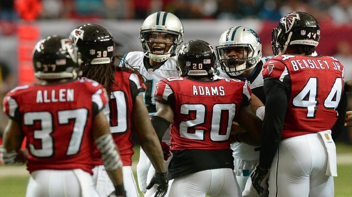 Carolina Panthers quarterback Cam Newton (1) had a difficult day against the Atlanta Falcons on Sunday. Could it make some rethink their MVP vote?