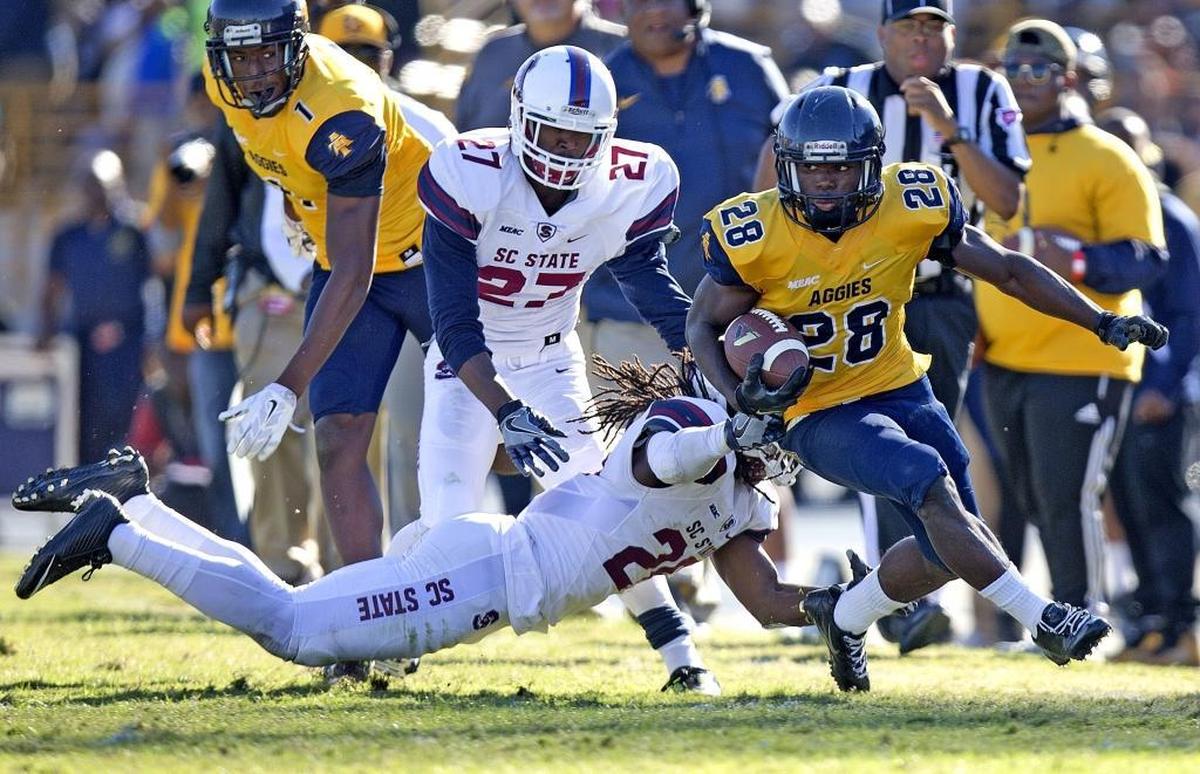 In a dynamic career at N.C. A&T, Chicago Bears running back Tarik Cohen earned the nickname “The Human Joystick.”