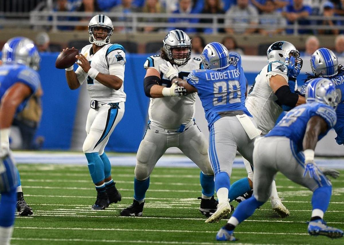 Carolina Panthers quarterback Cam Newton has been better on the shorter, “layup” kind of passes this season, but not everything he threw on Sunday against Detroit was underneath.