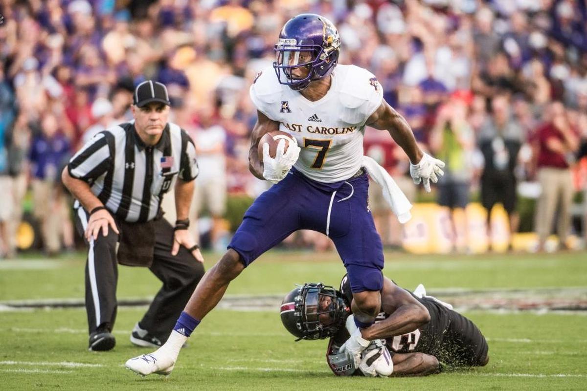 Zay Jones, an incredibly productive receiver for East Carolina, has experience in the slot.