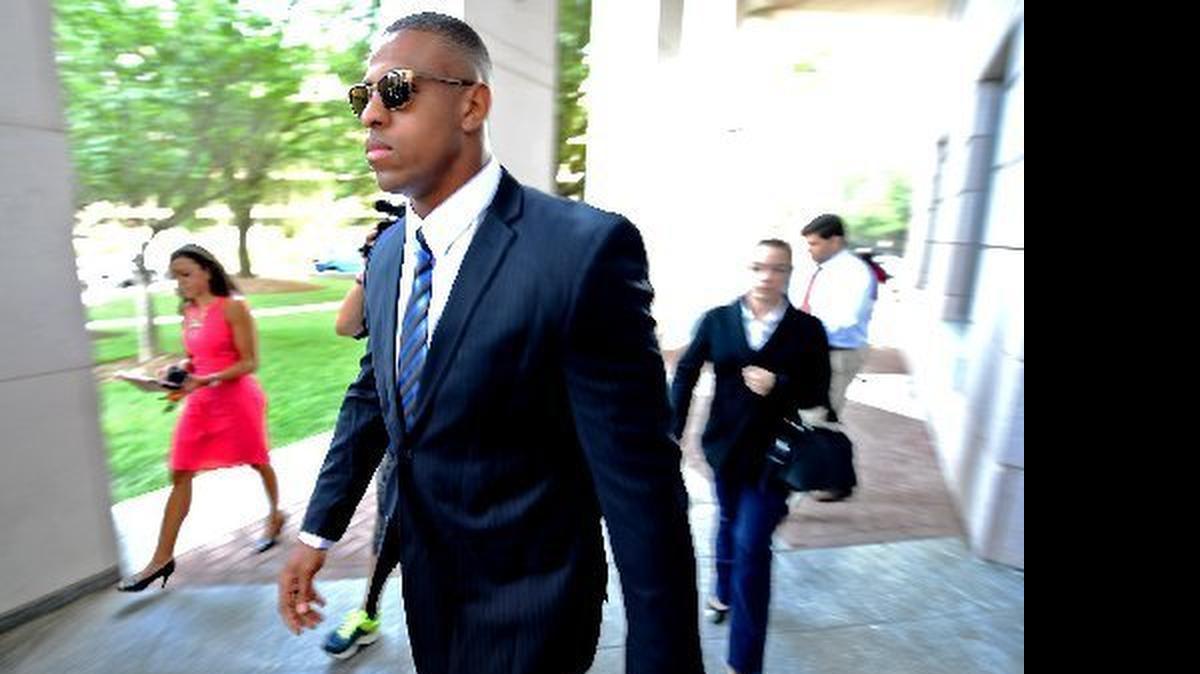 
Former Panthers defensive end Greg Hardy tweeted a joke Friday night in an apparent reference to the terrorist attacks on September 11.
