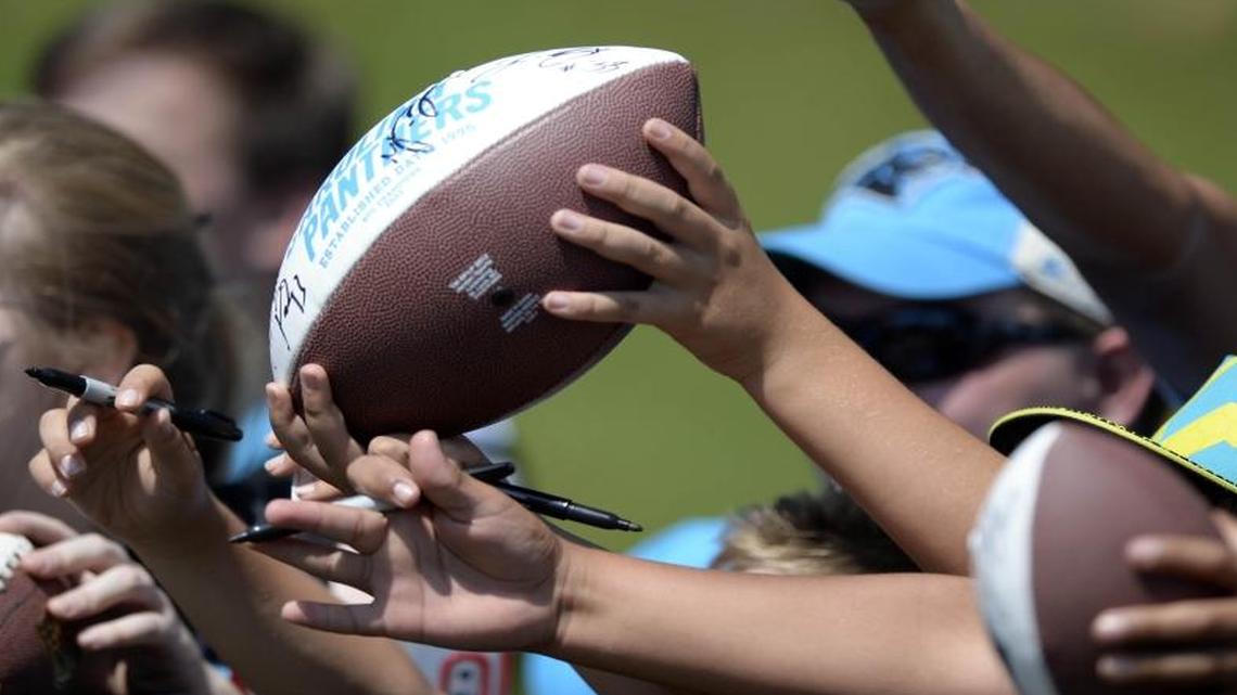 The Carolina Panthers report for training camp at Wofford College on Tuesday, and the first practice is Wednesday. Fans can attend the practices in Spartanburg for free.