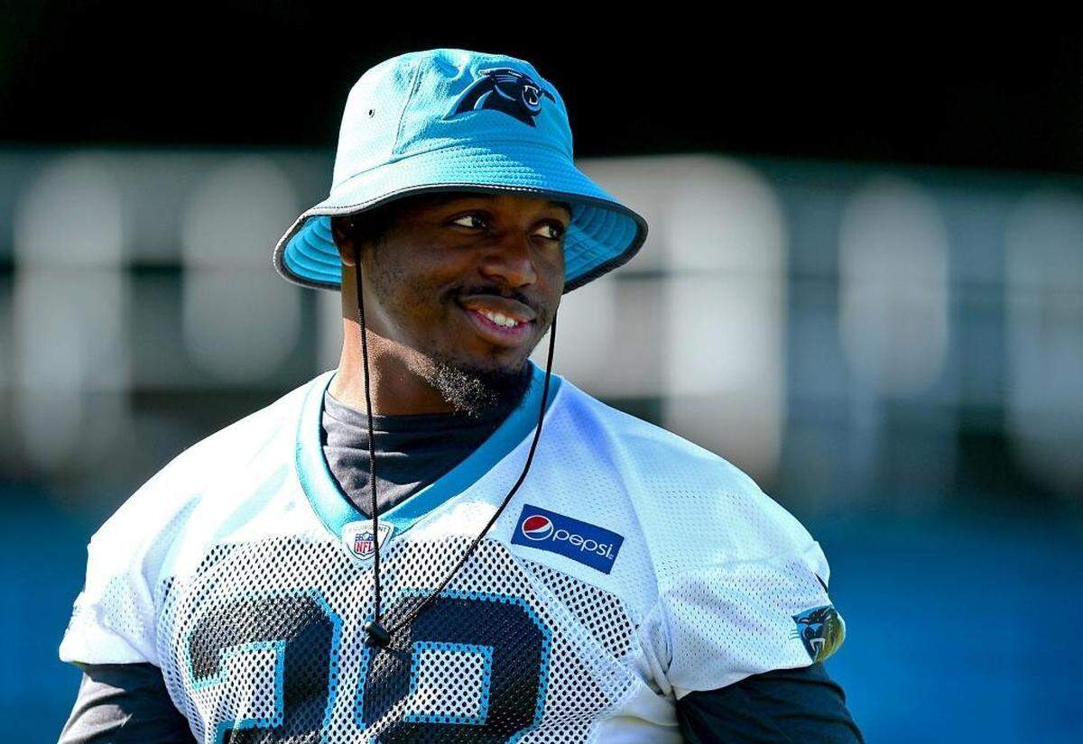 Carolina Panthers running back Jonathan Stewart has been especially impressed with Christian McCaffrey’s elusiveness as a route-runner.