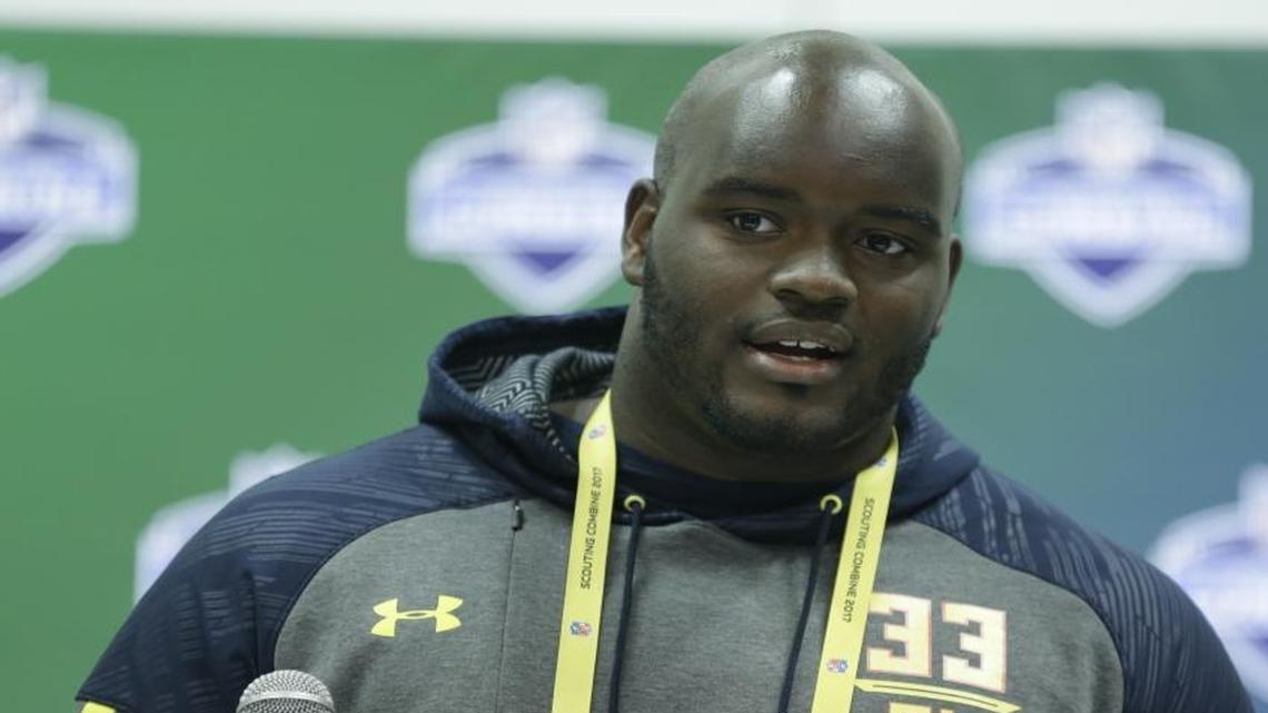 Offensive lineman Taylor Moton, a second-round pick from Western Michigan, gives the Carolina Panthers depth an insurance policy in case Michael Oher doesn’t return from a stint in the concussion protocol.