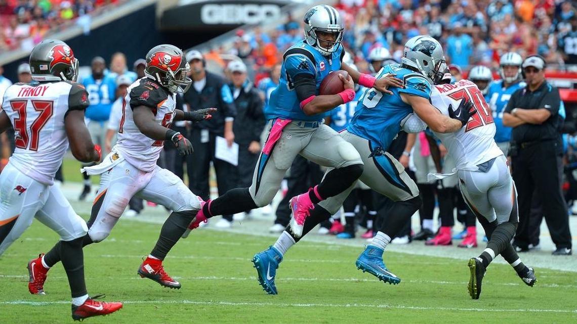 
Carolina Panthers quarterback Cam Newton has made a leap so far in 2015. His numbers are down, but his value to the 4-0 Panthers may be at an all-time high.
