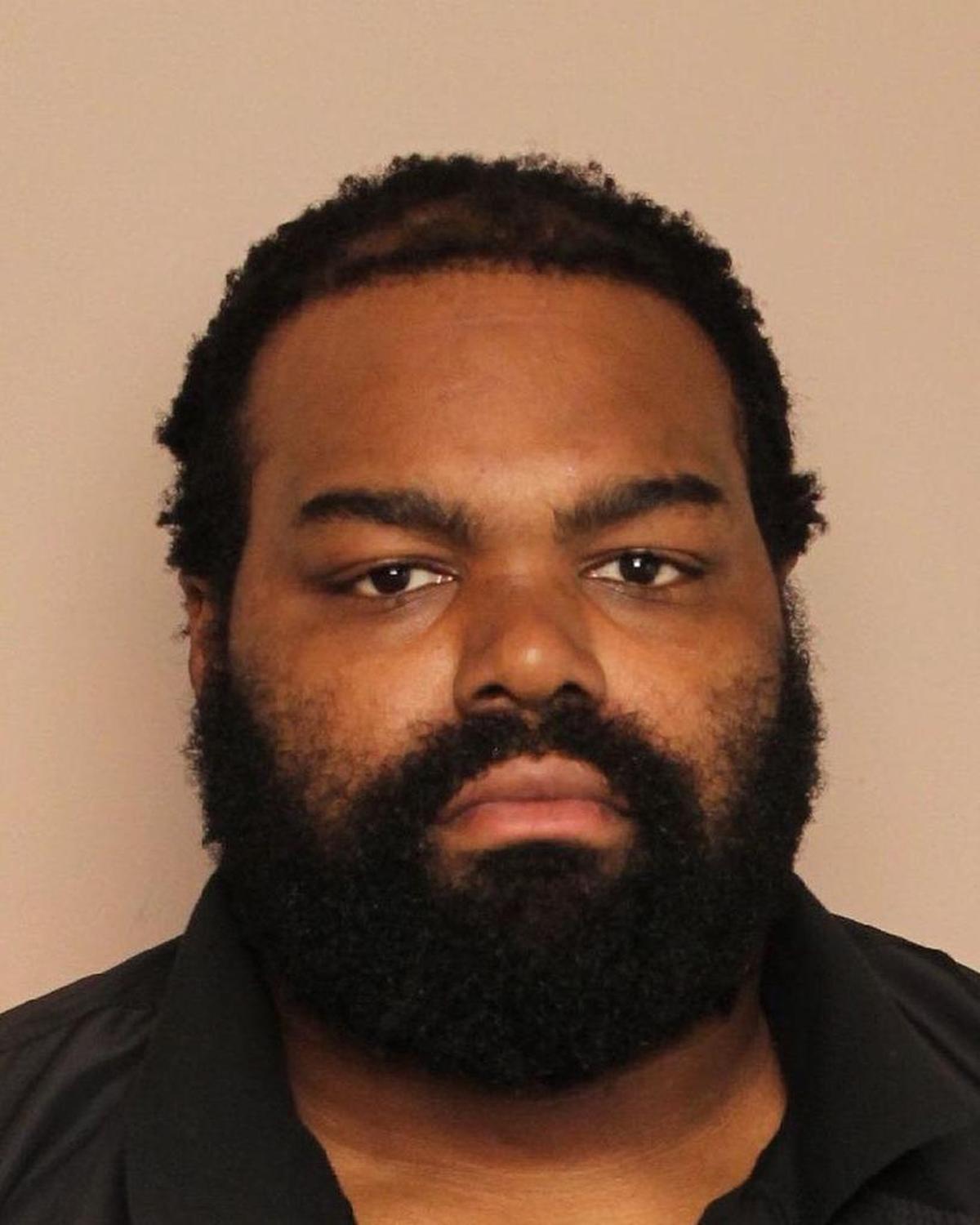 Michael Oher’s police mug shot, taken Tuesday.