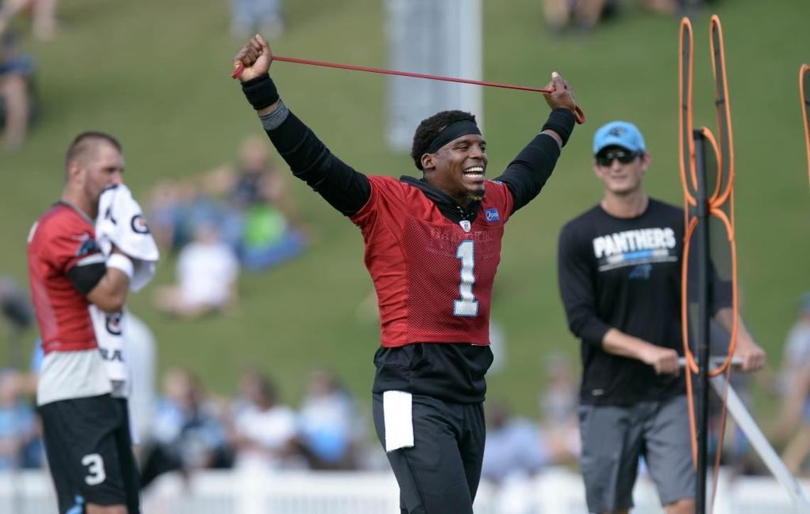 The Carolina Panthers would like quarterback Cam Newton (1) to play in a preseason game. The third exhibition at Jacksonville on Aug. 24 would make the most sense if you had to pick only one.
