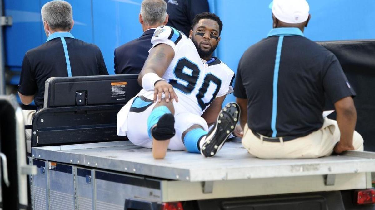 
The worst sight of the night was watching defensive end Frank Alexander drop his head into his hands before being carted into the locker room with a foot/ankle injury that looked like it could be season-ending.


