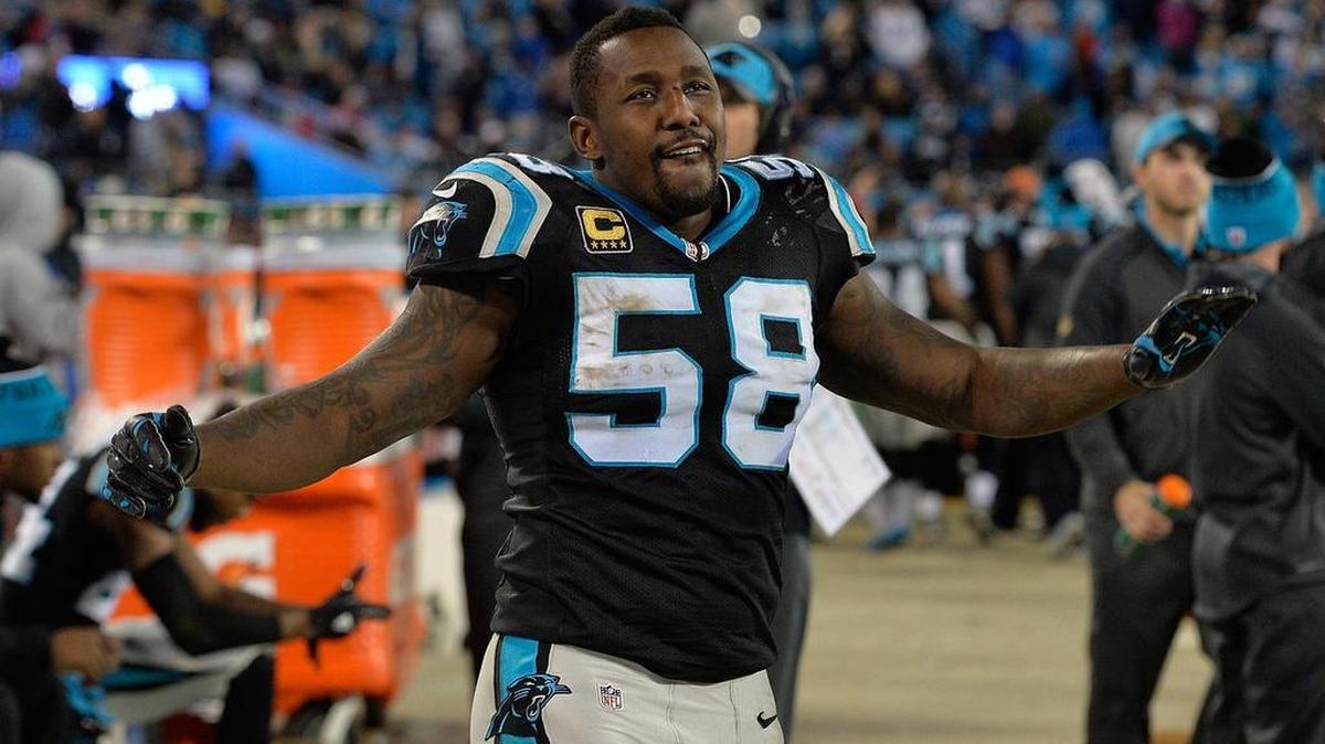 Linebacker Thomas Davis has been with the Carolina Panthers since 2005 but never to a Super Bowl.