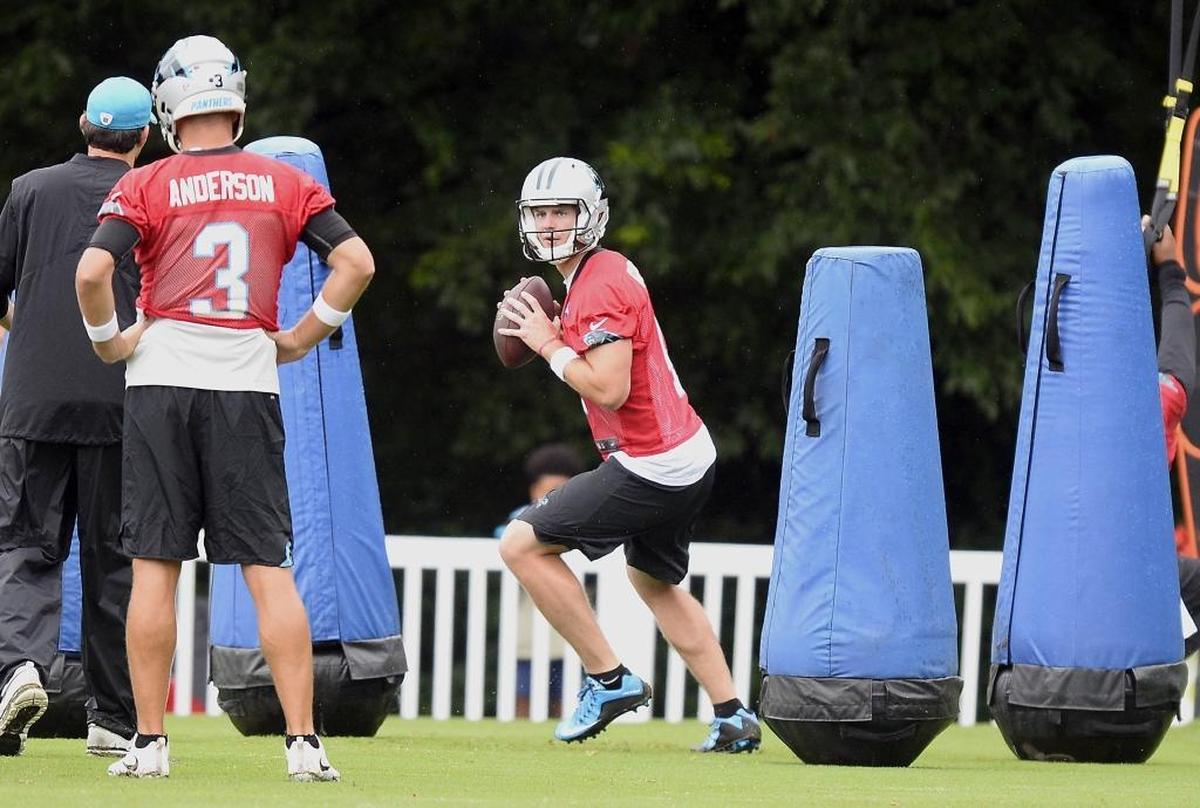 If Derek Anderson (3) isn’t back as the Carolina Panthers’ backup quarterback, could Garrett Gilbert (4) be the answer behind Cam Newton?