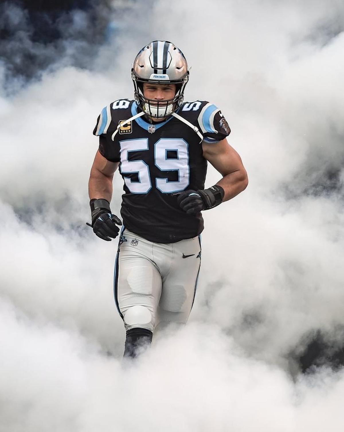 Could the fifth-seeded Carolina Panthers and middle linebacker Luke Kuechly (59) come out of nowhere to do on a deep playoff run?