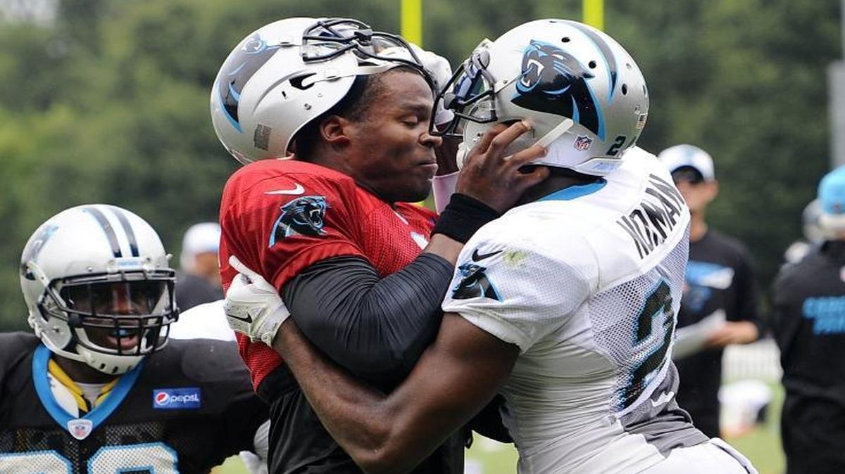 It won’t involve Josh Norman (24) because he’s gone to Washington, but expect a fight at Carolina Panthers training camp, perhaps started by the trash talking of quarterback Cam Newton (1).