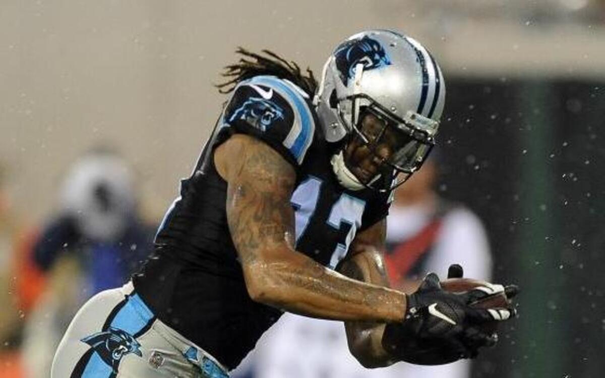 Carolina Panthers wide receiver Kelvin Benjamin (13) reported to training camp at 243 pounds and motivated to have the best season of his career. Quarterback Cam Newton expects him to accomplish that.