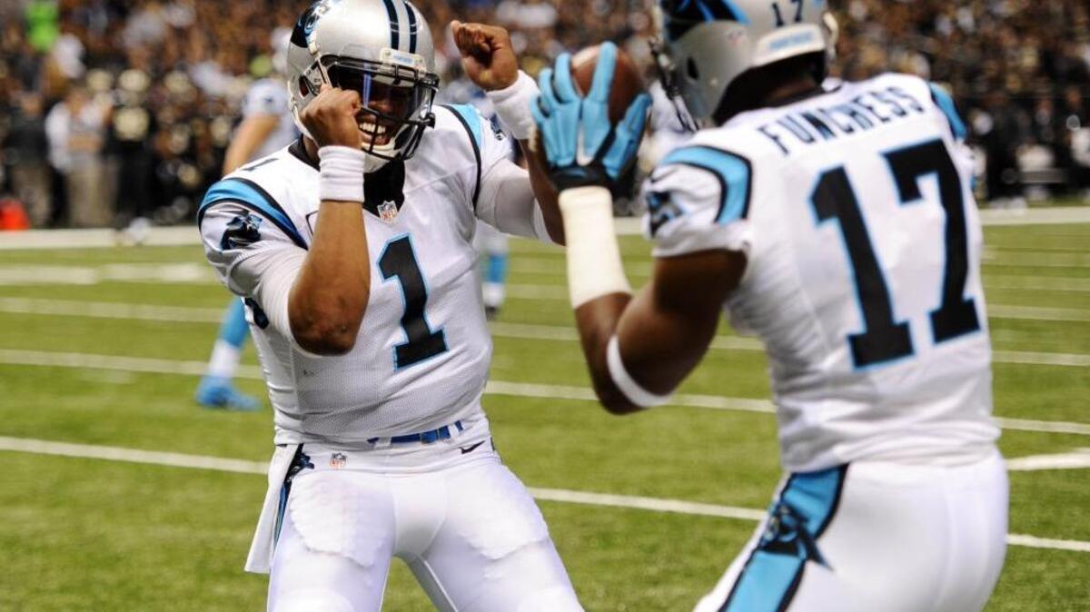 The Carolina Panthers and quarterback Cam Newton (1) are producing touchdowns on 65.3 percent of their trips into the red zone this season.
