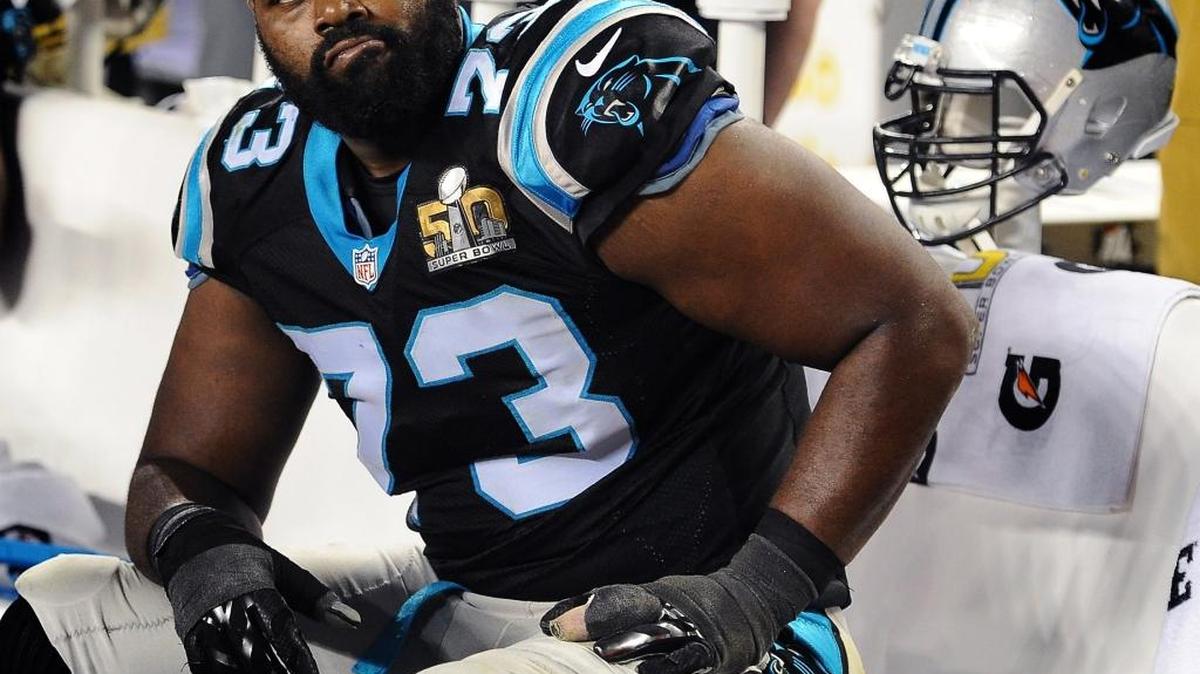 Carolina Panthers left tackle Michael Oher was at Bank of America Stadium as the Panthers started minicamp Tuesday, but did not step onto the field.