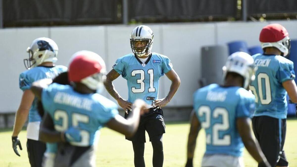 Zack Sanchez (31) is one of three rookie cornerbacks who suited up for the Panthers during the preseason. Sanchez was cut Saturday but was named to the Panthers’ practice squad Sunday.