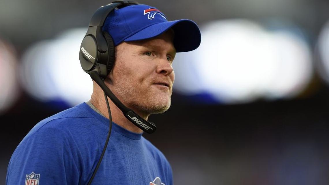 First-year Buffalo Bills coach Sean McDermott spent six seasons as the Carolina Panthers’ defensive coordinator. He’ll return to Charlotte for Sunday’s game against his former team.