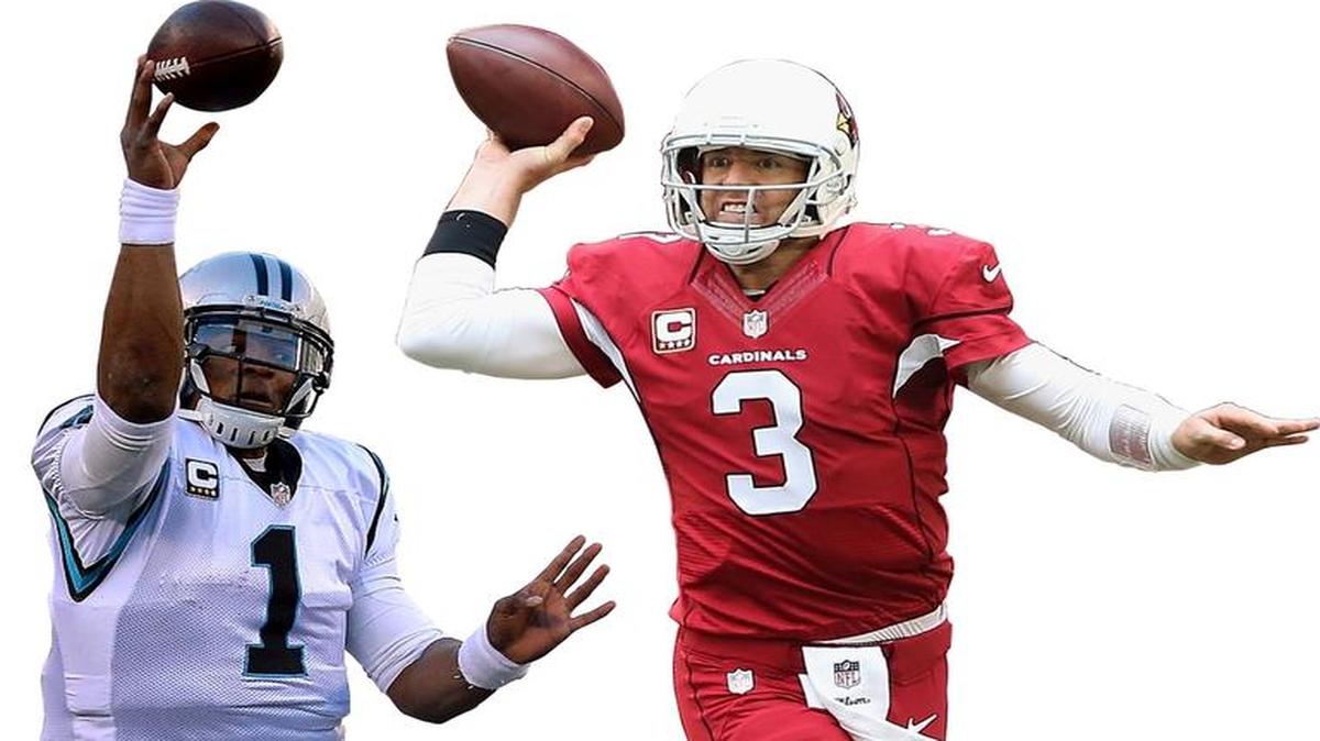 Carolina’s Cam Newton, Arizona’s Carson Palmer.