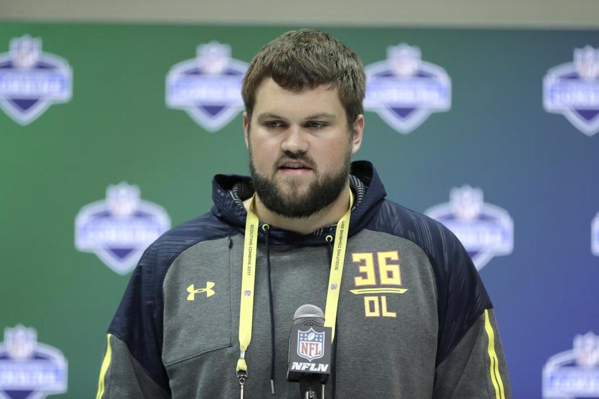 Wisconsin offensive lineman Ryan Ramczyk has lots of experience in a three-point stance and a recent hip surgery on his resume.