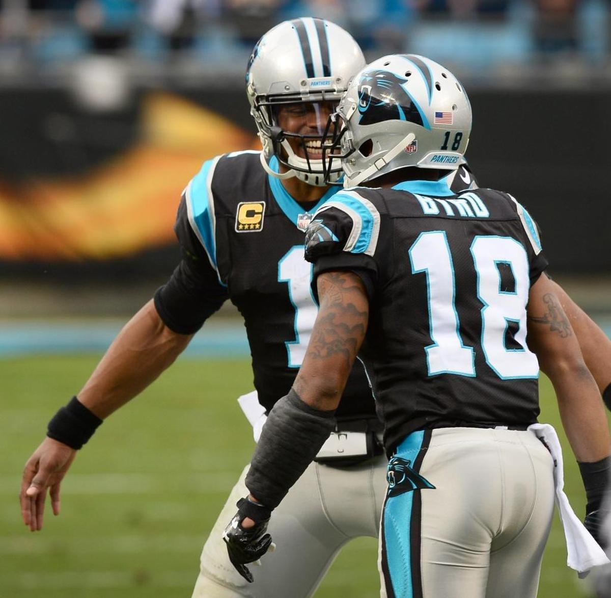 The Carolina Panthers and quarterback Cam Newton, left, sorely missed the depth that speedy receivers Damiere Byrd, right, and Curtis Samuel brought before they were injured.