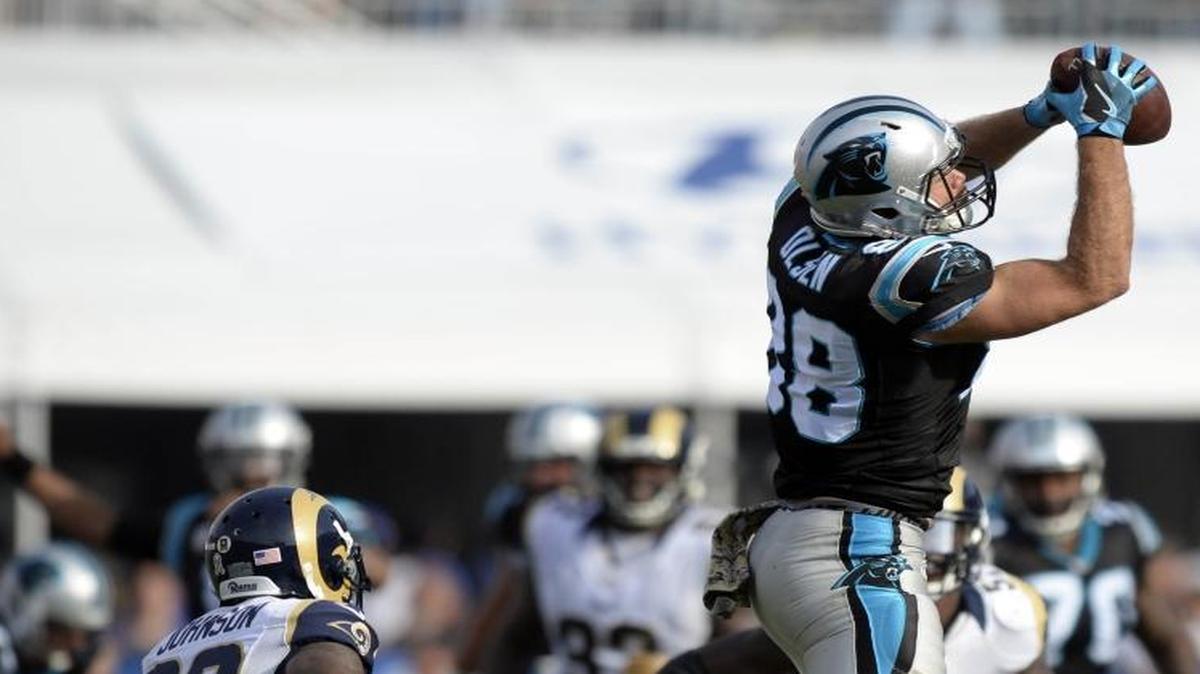Carolina Panthers tight end Greg Olsen (88) has been a bright spot, and he says the Panthers need only take care of their own business in the second half of the season.