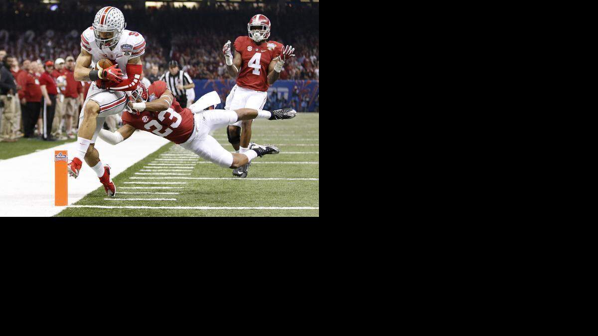 
Ohio State Buckeyes wide receiver Devin Smith  could be a consideration for the Carolina Panthers in the first round of the NFL draft. 
