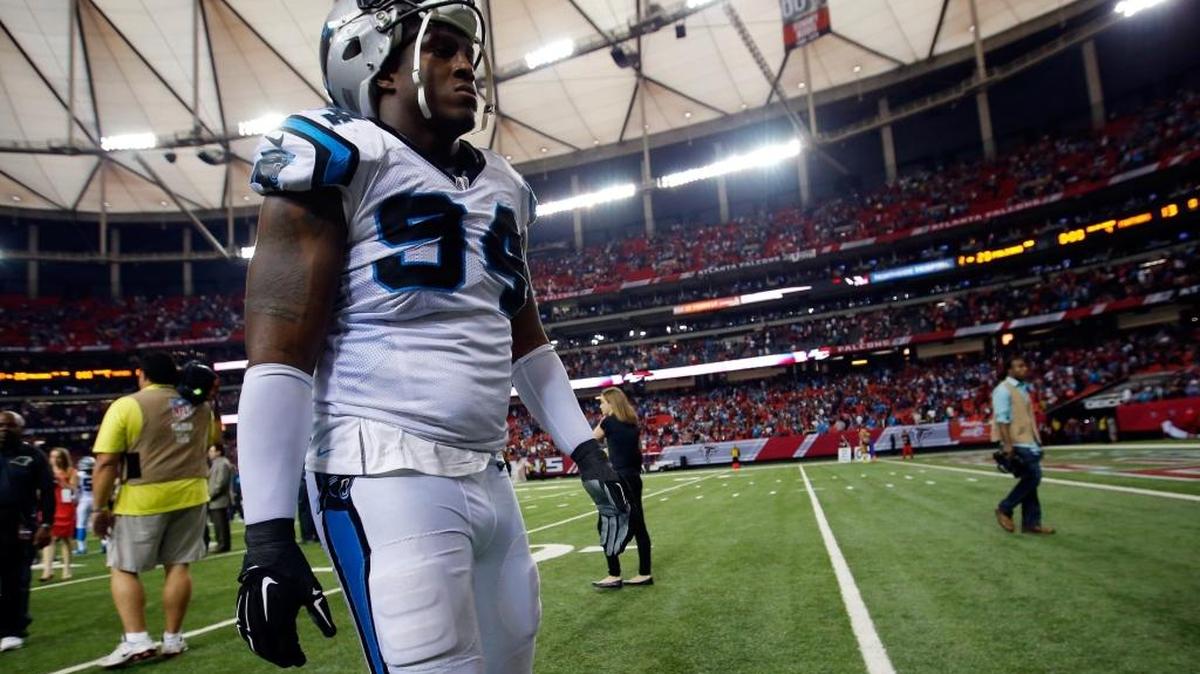 Kony Ealy has the most recent sack registered by a Carolina Panthers defensive end – and it was on Thanksgiving Day.