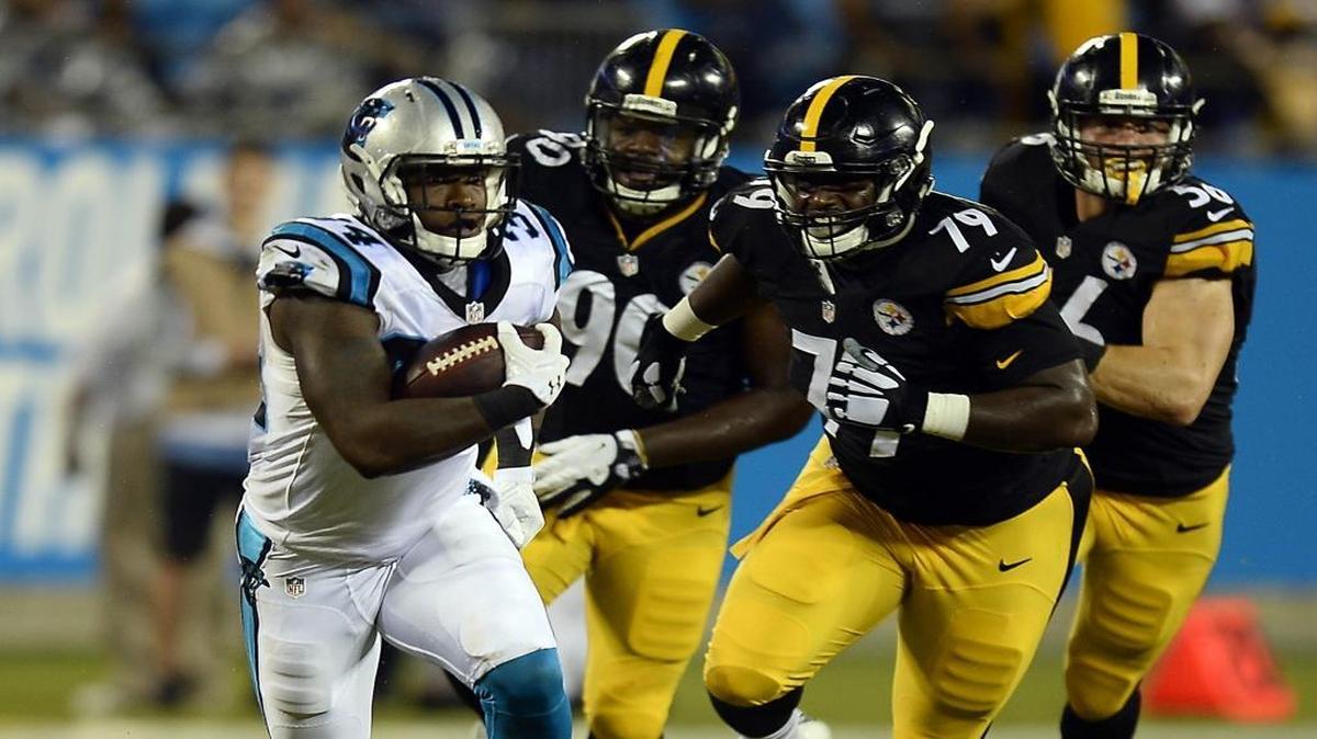 Carolina running back Cameron Artis-Payne (34) demonstrated on Thursday he can be the dependable backup the Panthers need.