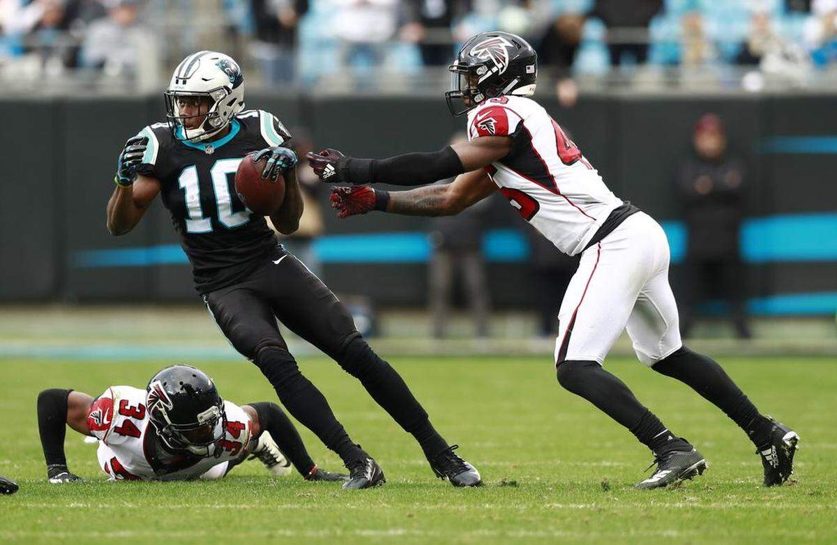 Carolina Panthers’ Curtis Samuel (10) emerged as a bright young talent this season after missing the first three games of 2018 following a heart procedure.