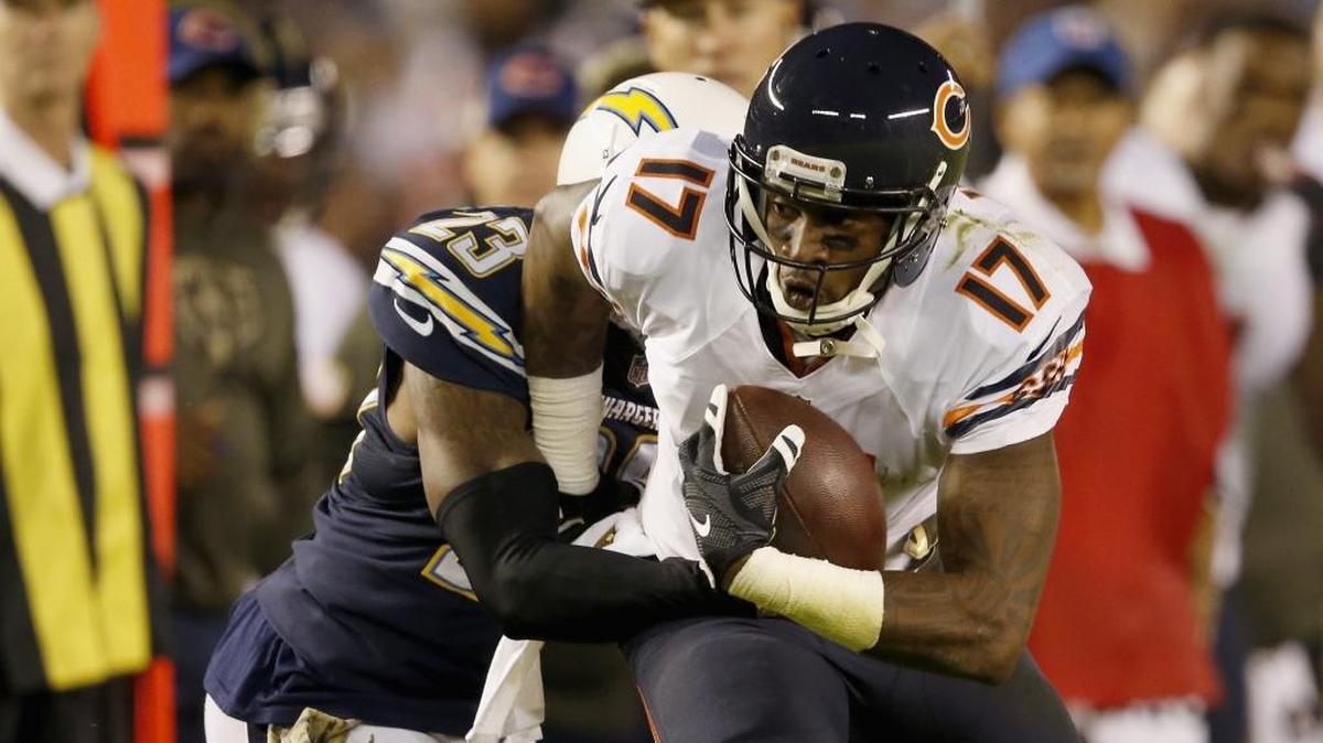Chicago’s Alshon Jeffery had 807 yards in nine games, but missed half the season because of an injury.