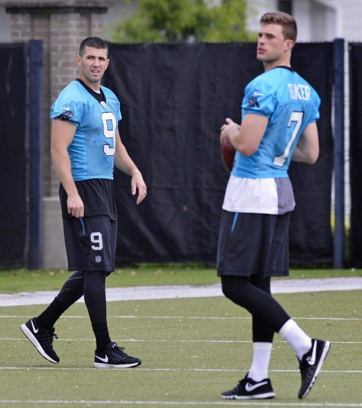 The Panthers have been gauging trade interest in kickers Graham Gano, left, and Harrison Butker for the past couple of weeks, and did so again Saturday before the deadline to trim rosters from 90 players to 53.