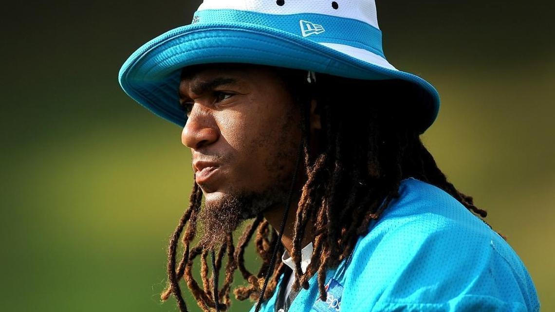 Carolina Panthers linebacker Shaq Thompson, pictured here in August 2015, was involved in a two-car accident Sunday morning with former Weddington and Duke quarterback Anthony Boone.