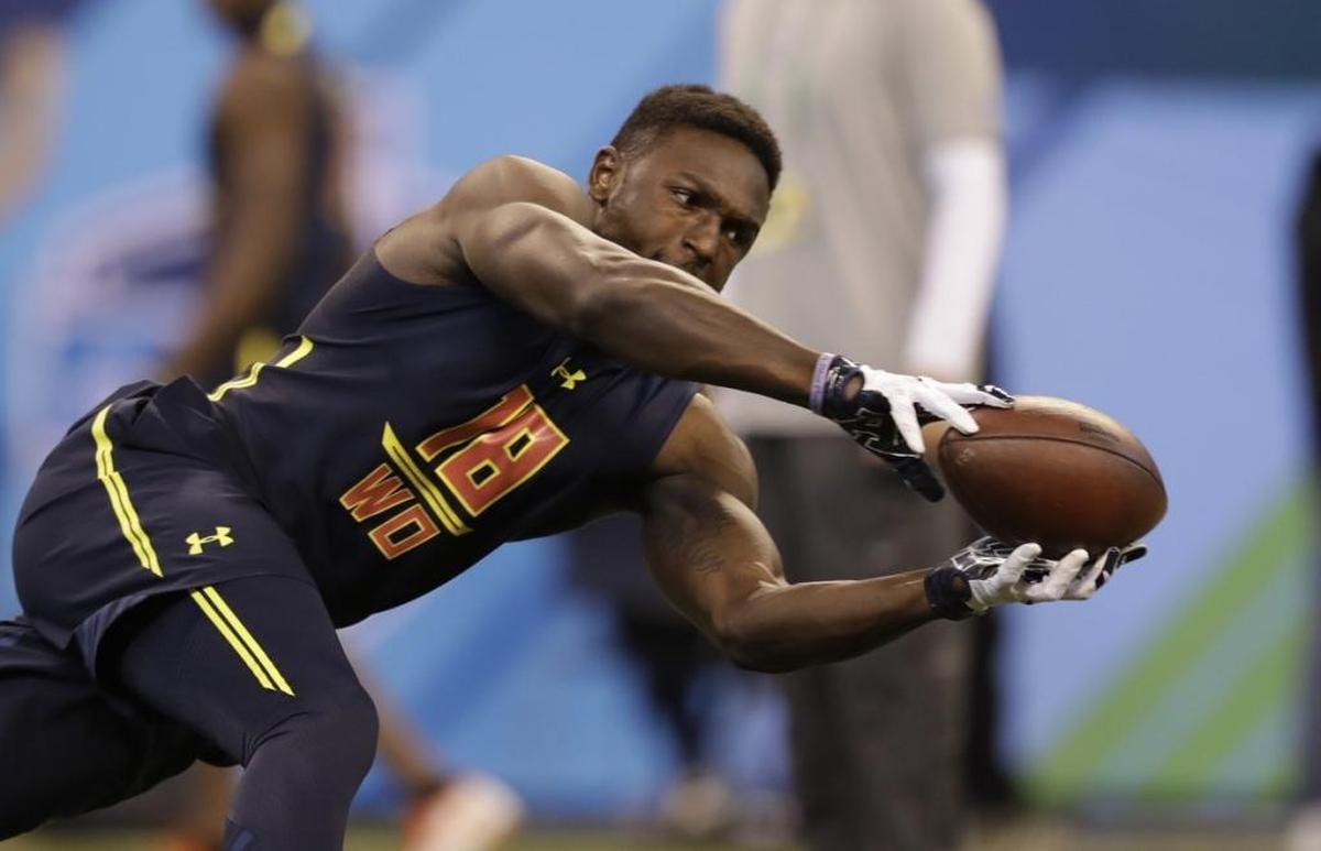 Penn State wide receiver Chris Godwin has the receiving skill the Saints need after trading Brandin Cooks to New England.