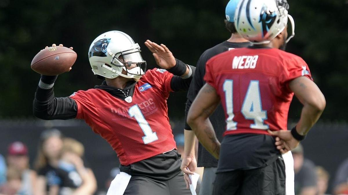 Carolina quarterback Cam Newton participated for the entirety of the Panthers’ practice for the second day in a row Tuesday.