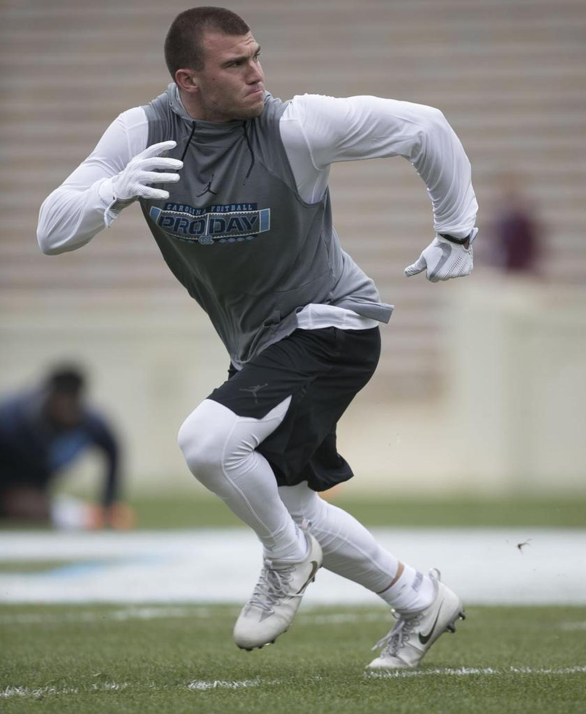 North Carolina wide receiver Austin Proehl’s speed, route-running and versatility, on display Tuesday in Chapel Hill, could earn him an NFL shot, even if he goes undrafted.