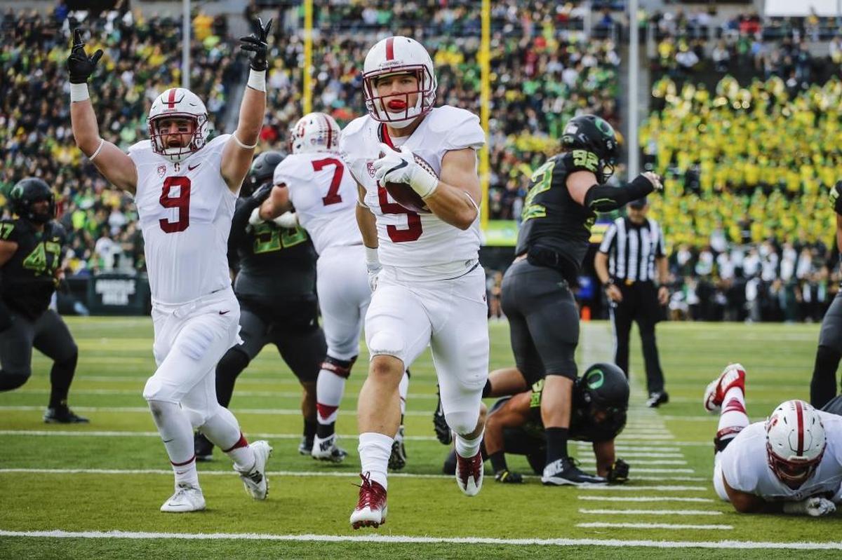 The Carolina Panthers can use Stanford running back Christian McCaffrey (5) all over the field offensively.