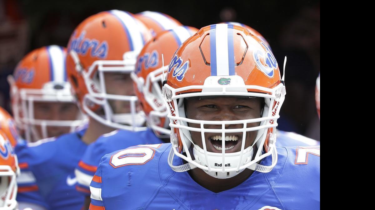 
Florida offensive linesman D.J. Humphries, from Mallard Creek High, could end the revolving door at left tackle for years to come. 
