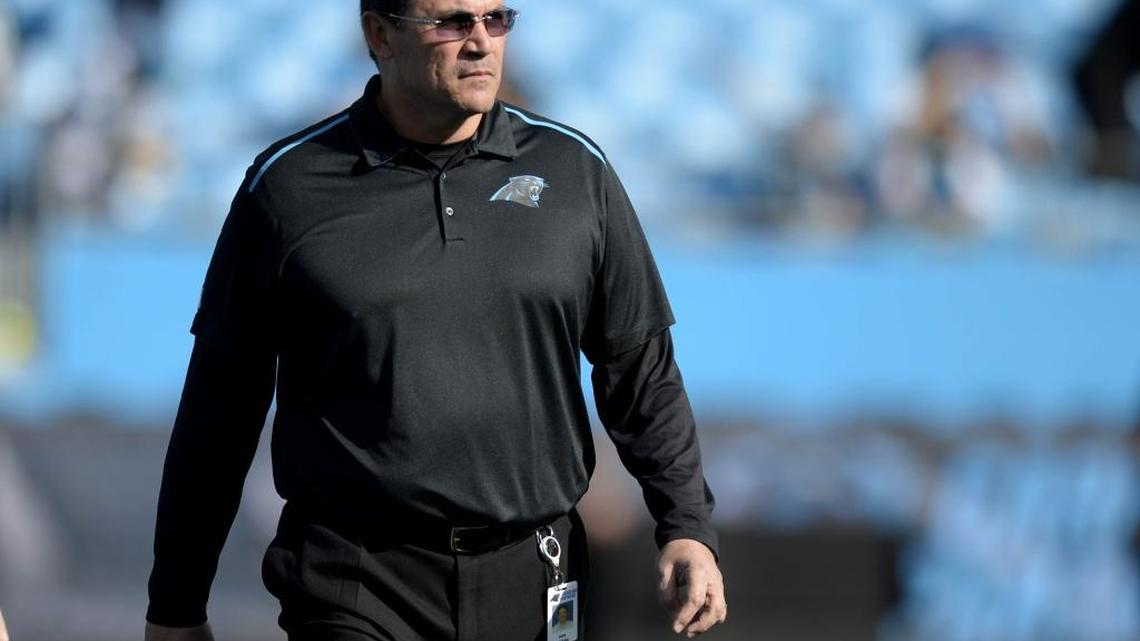 Two light days and the Christmas break mean Carolina Panthers coach Ron Rivera, shown in a file photo, turned up the tempo on Thursday.