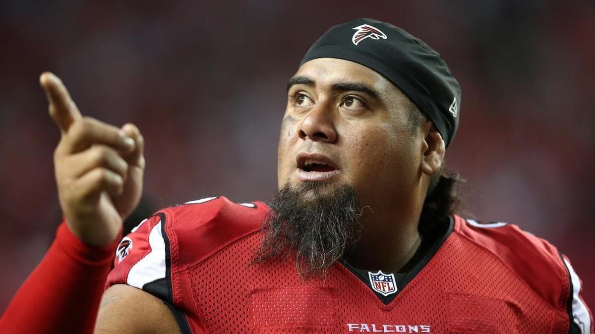 Free agent defensive tackle Paul Soliai (96), formerly of the Atlanta Falcons, signed a two-year deal with the Carolina Panthers but admits he may only play the first of those seasons.
