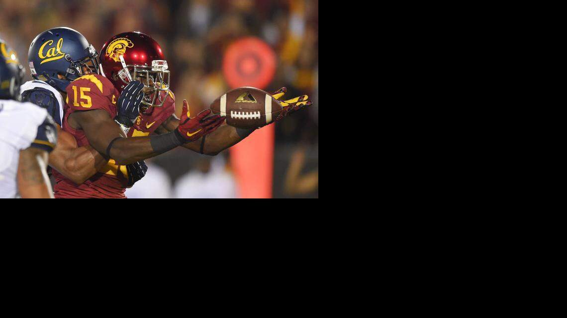 
Southern Cal wide receiver Nelson Agholor (15) will work out for the Carolina Panthers in Florida on Thursday.
