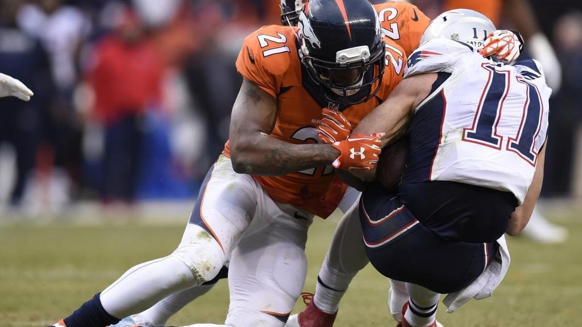 Broncos cornerback Aqib Talib (21) says Carolina Panthers quarterback Cam Newton could play any position in the NFL.